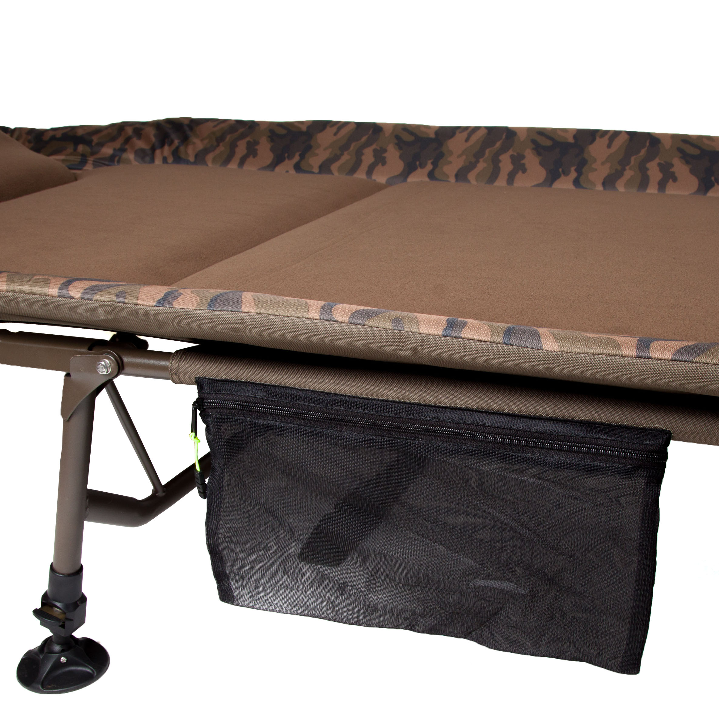 Faith Big Camou Bedchair - Fleece liggedeelte