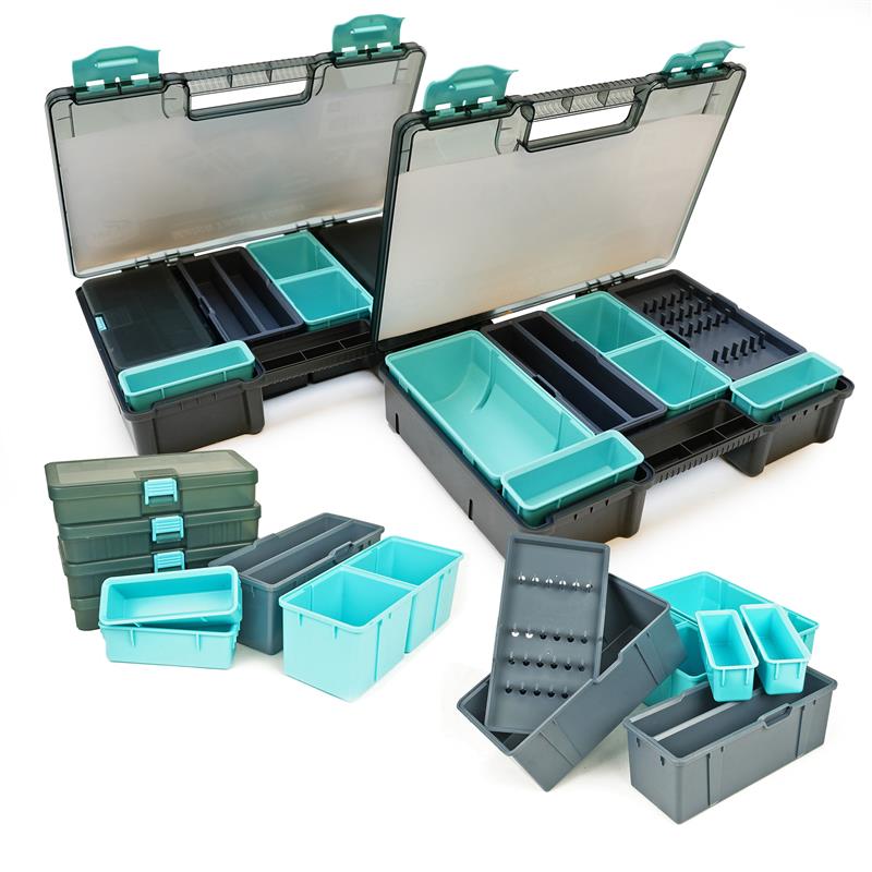 JVS Tackle Topbox set Feeder/ Match opbergboxen