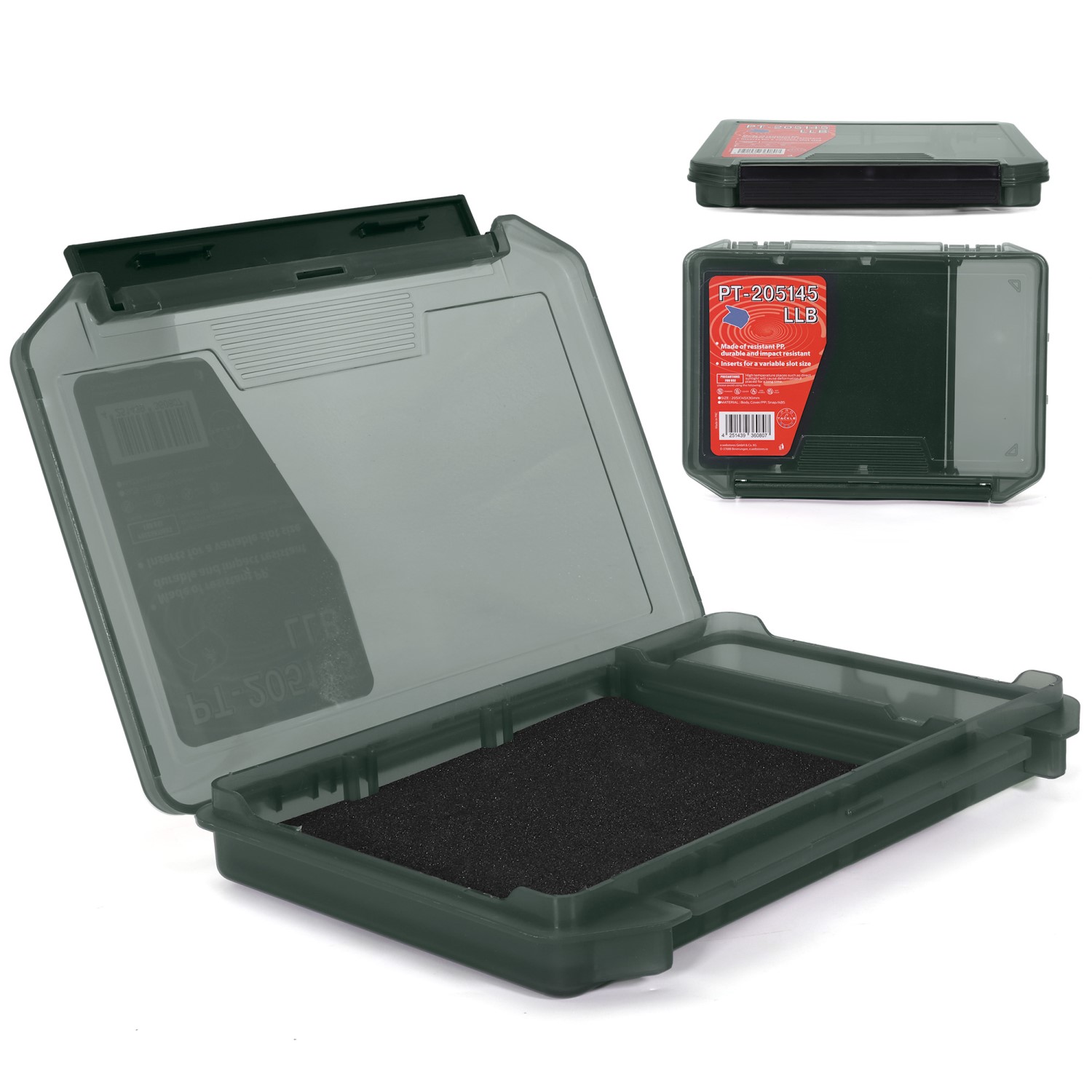 Eurocatch Pro-Tackle LureBox - Viskoffer - 20G Foam 20x15x3cm Grey 