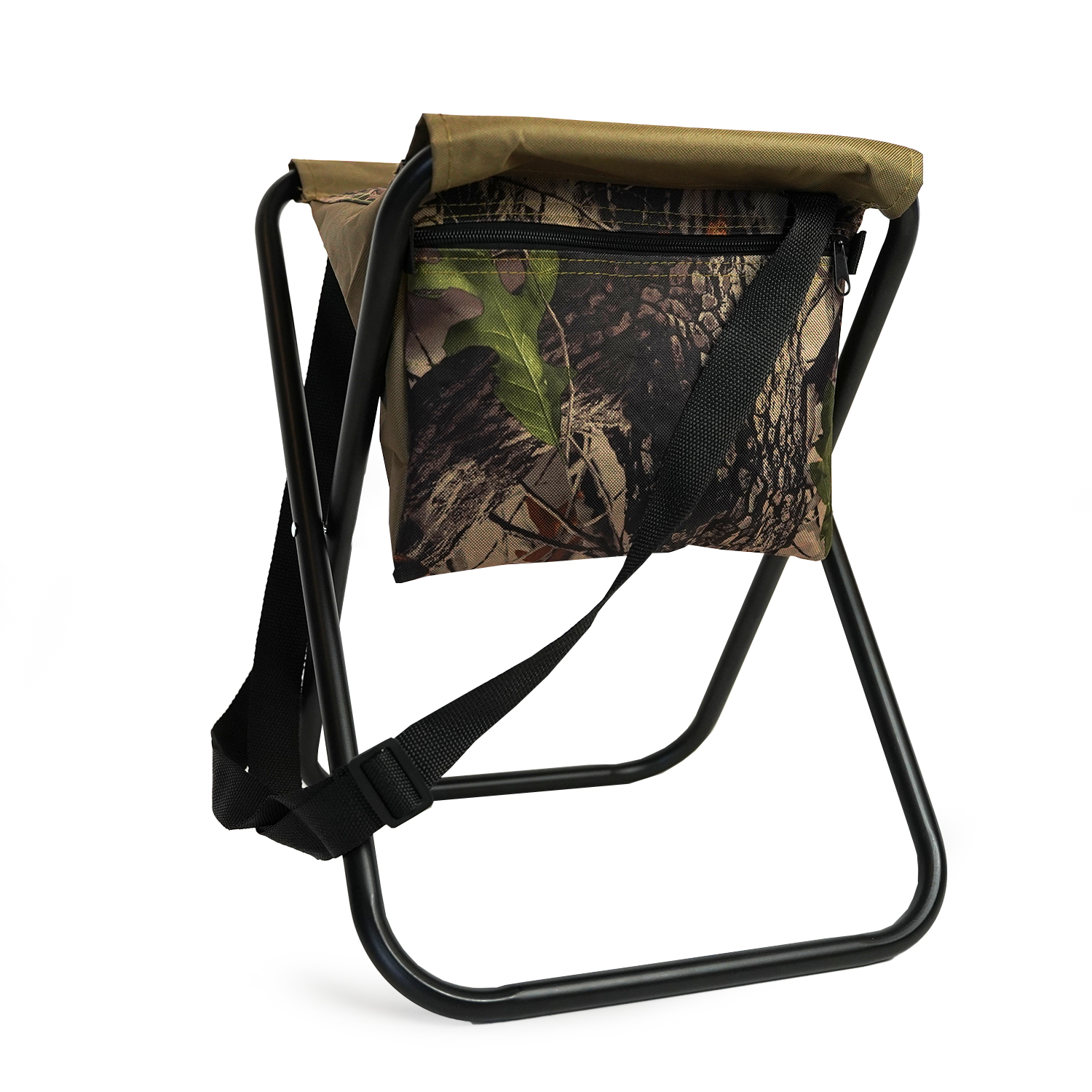 Eurocatch Opvouwbare stoel | Viskrukje | Incl. Tas en Draagriem | Camouflage Set 2 stuks