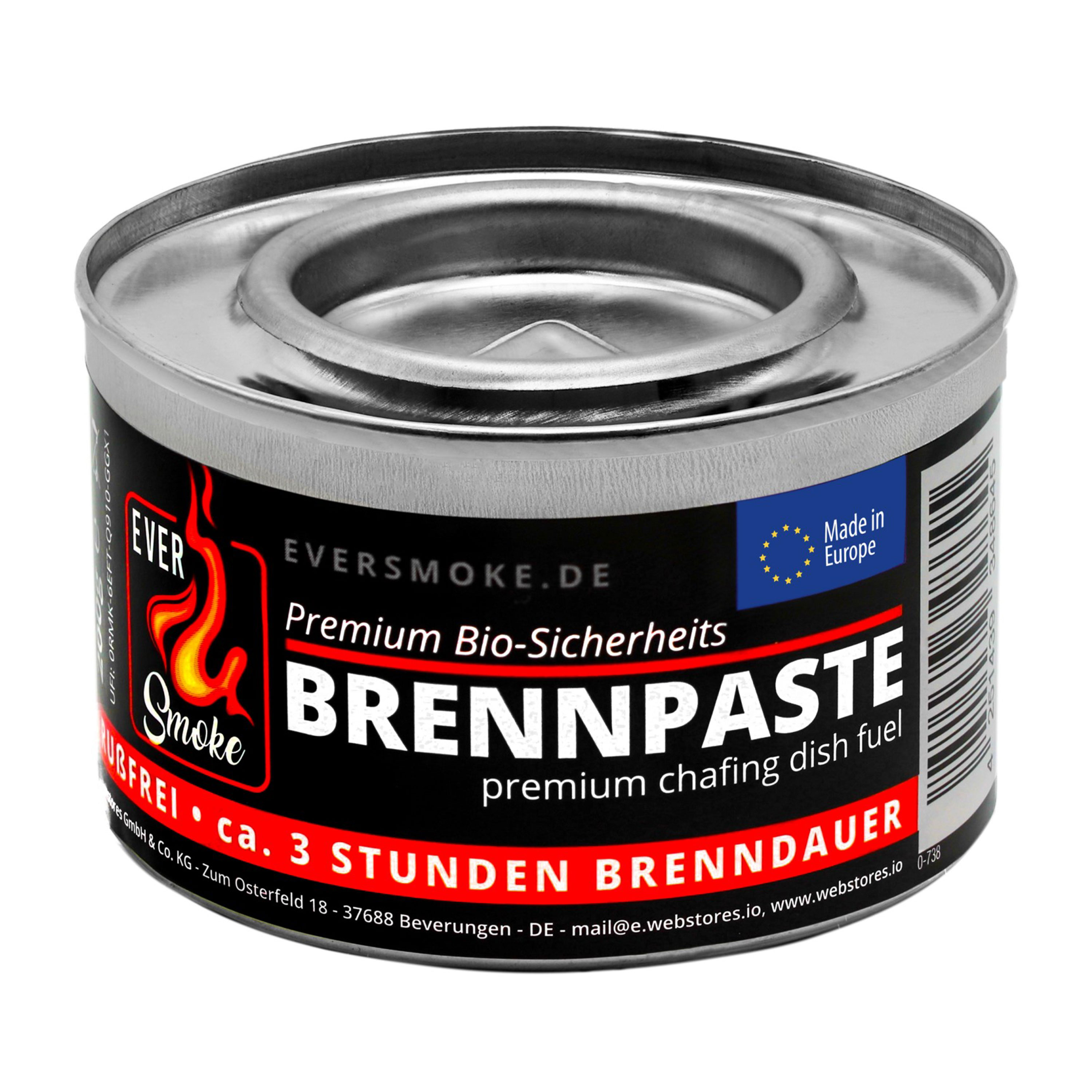 Eurocatch brandpasta – 3 uur warmte, geurloos en roetvrij