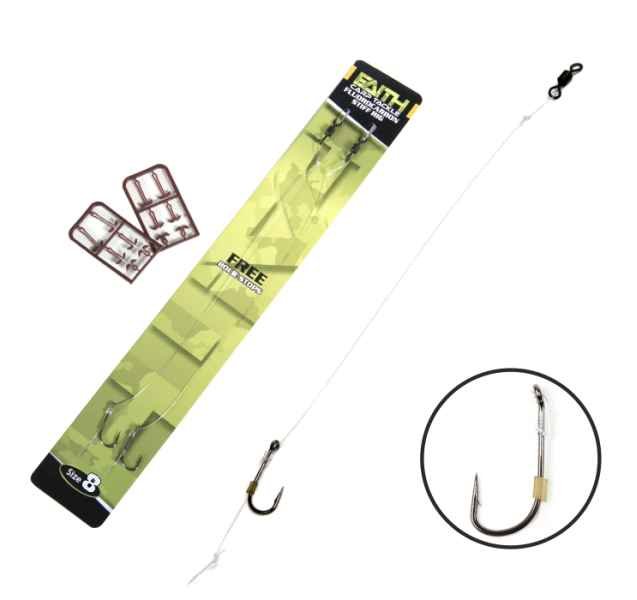 Faith Fluorocarbon Stiff Rig | Onderlijn | Maat 4