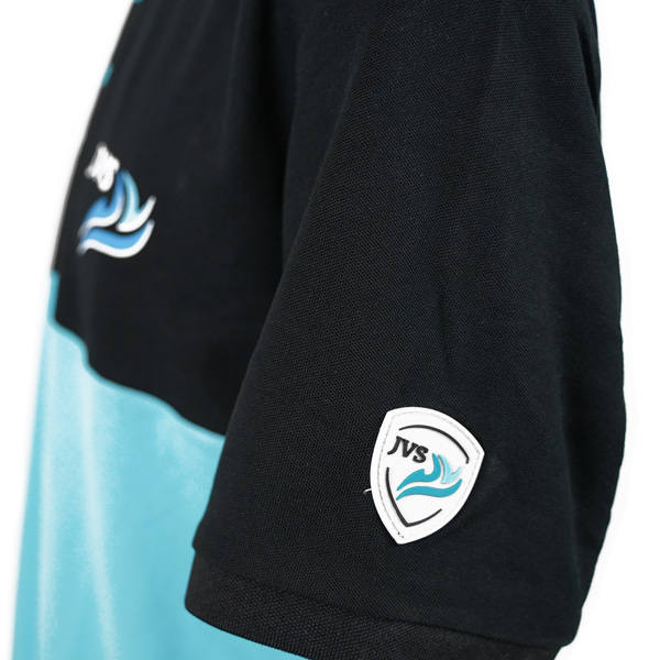 JVS Polo | Zwart/Blauw | Maat XL