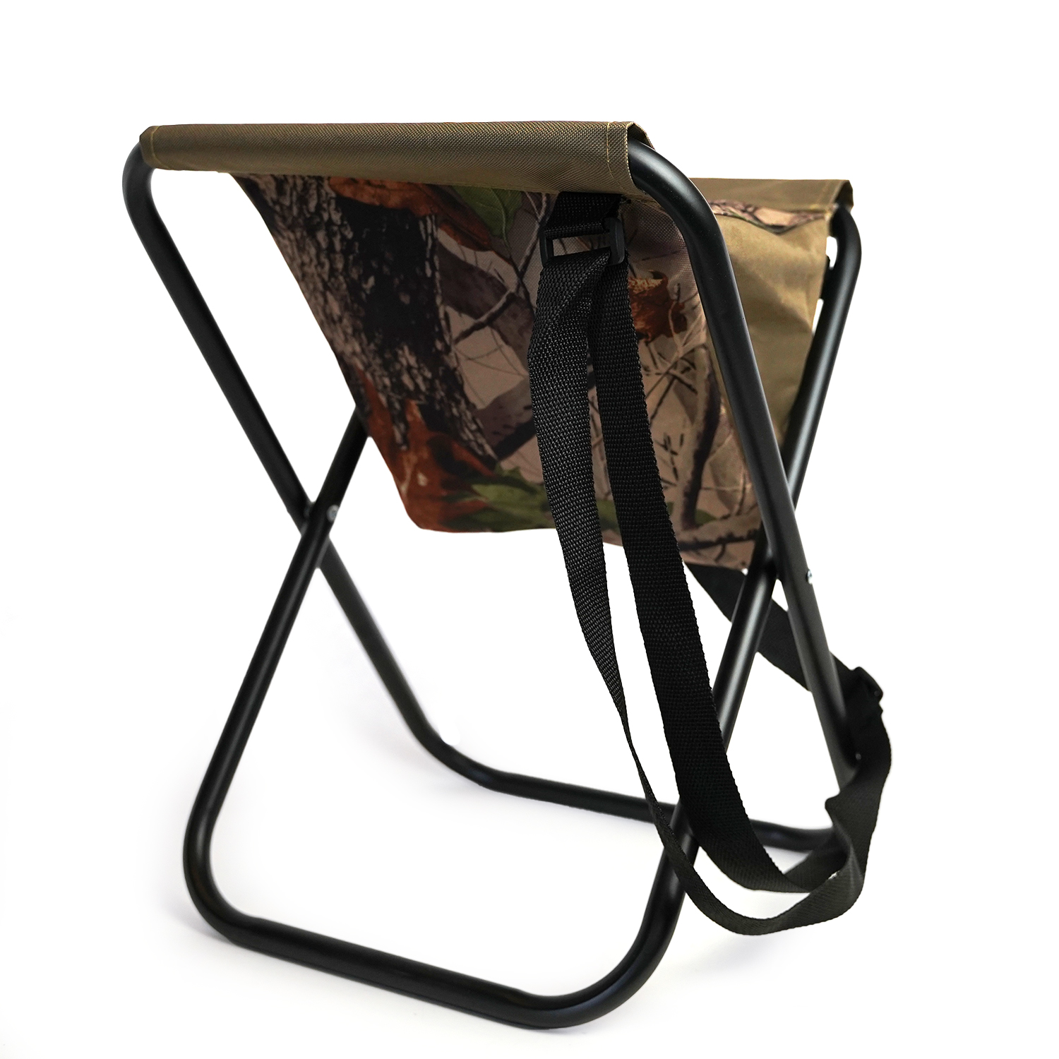 Eurocatch Opvouwbare stoel | Viskrukje | Incl. Tas en Draagriem | Camouflage Set 2 stuks