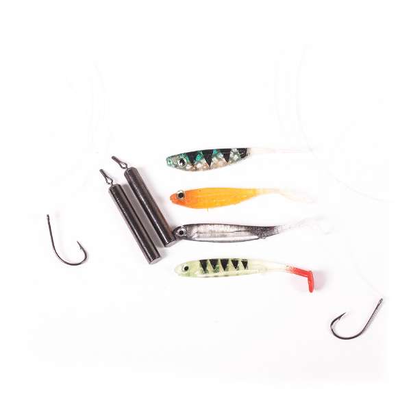 DLT Dropshot hengel Set compleet - 7-32gr - Roofvisset - incl Kunstaas