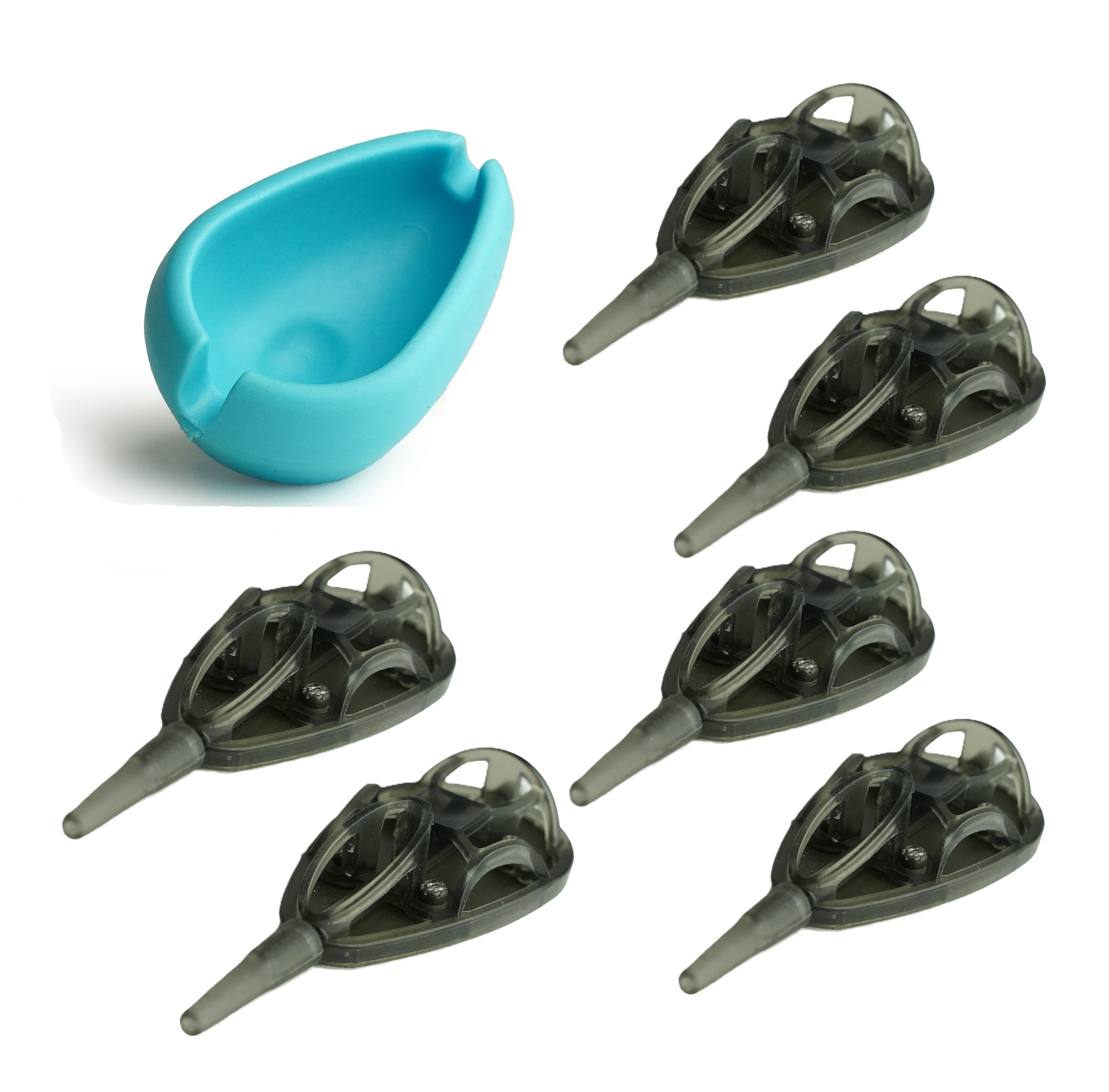 JVS Method Feeder Korven set met Mould L - Voerkorven set met Mal - Method Vissen - 7 Delig - Feedervissen