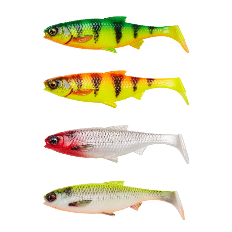 Savage Gear 3D River Roach | Dark Water Mix | 10cm | 10g  | 4 Stuks | Shad