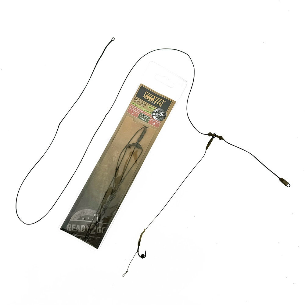 PB Products R2G Heli SR Leader 90/ Combi Rig Shot - 0.3g - Size 4 - 2st. - Weed