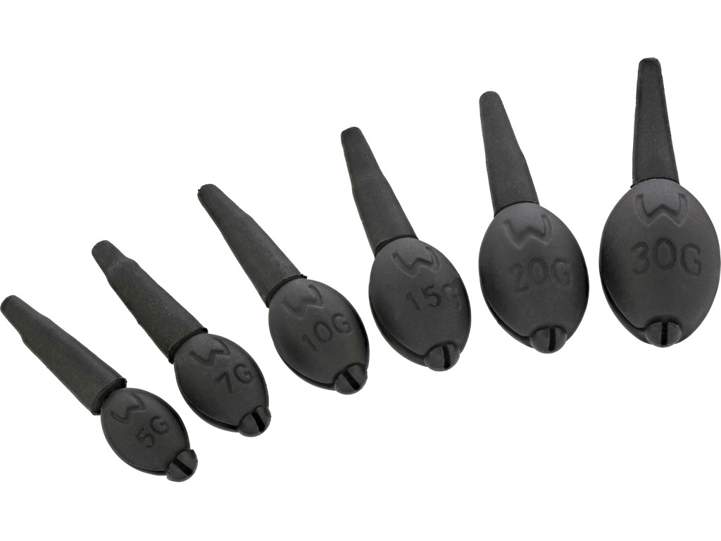 Westin - Adjustable Float Weights Lead - 15G/1/2Oz - Matte Black - 3Pcs