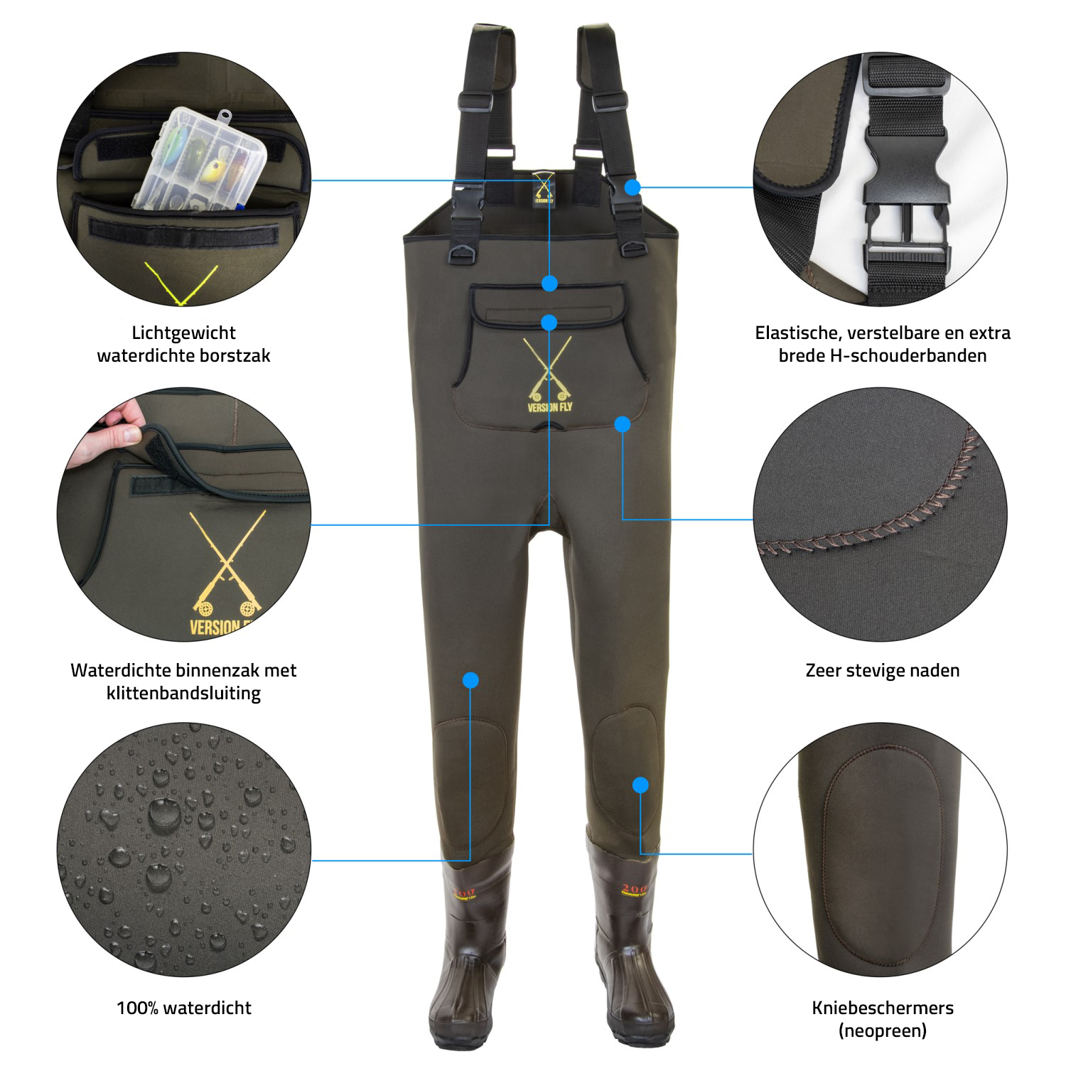 Thinsulate 3M Neopreen Wader | Neopreen Waadpak | Maat 40-41
