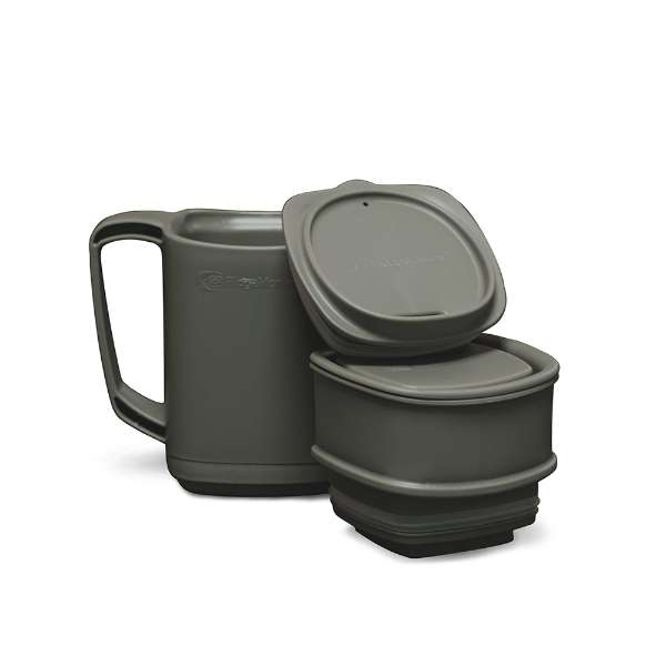 Ridgemonkey ThermoMug DLX | Gunmetal Green | Brew Set