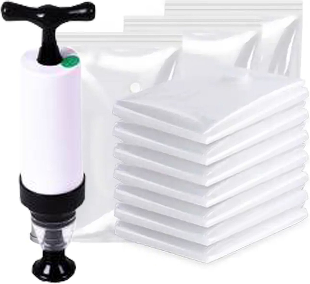 Vacumeerset - Vacumeren - Vacuumpomp - Vacuumzakken - 50 st