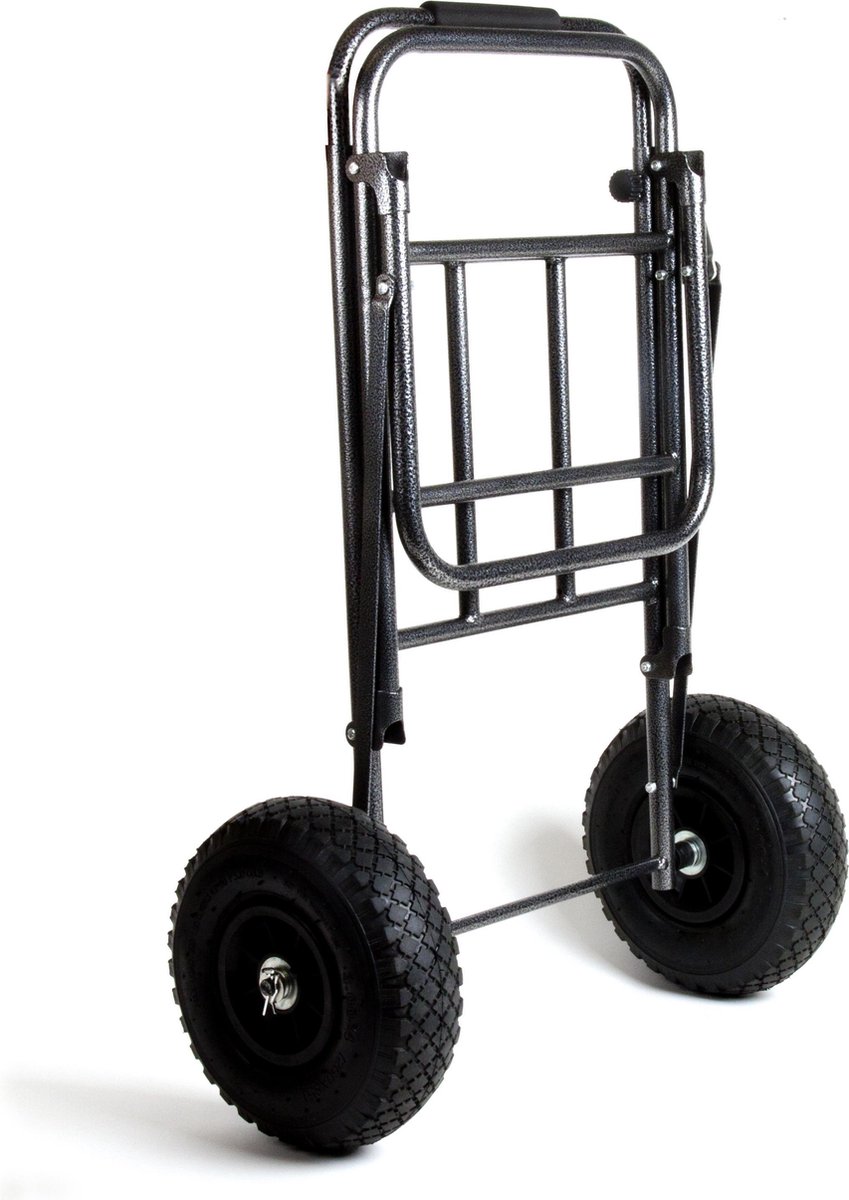 Eurocatch Transportkar met Uitschuifbaar Handvat | Viskar | Trolley | Strandkar | 100x40x31cm 
