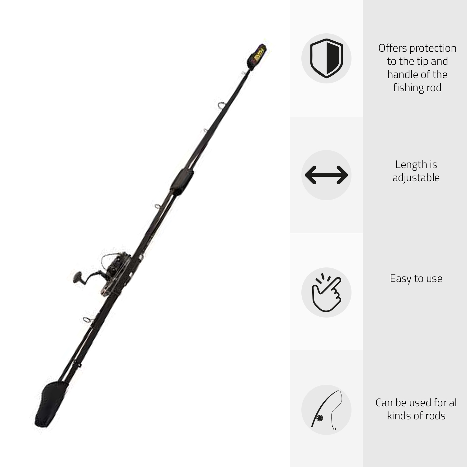 Faith Elastic Tip & Butt Protector - Hengelbeschermer 