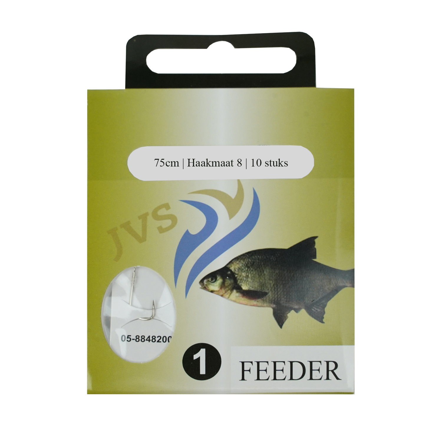 JVS Feeder Onderlijn | 100cm | Haakmaat 12 | 10 stuks