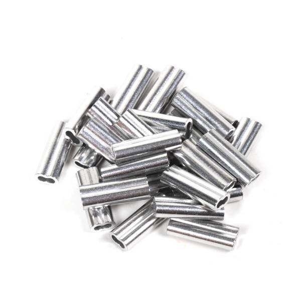 Blue Crab Aluminium | Sleeves | Double 1.5X18mm  | 25stuks| 