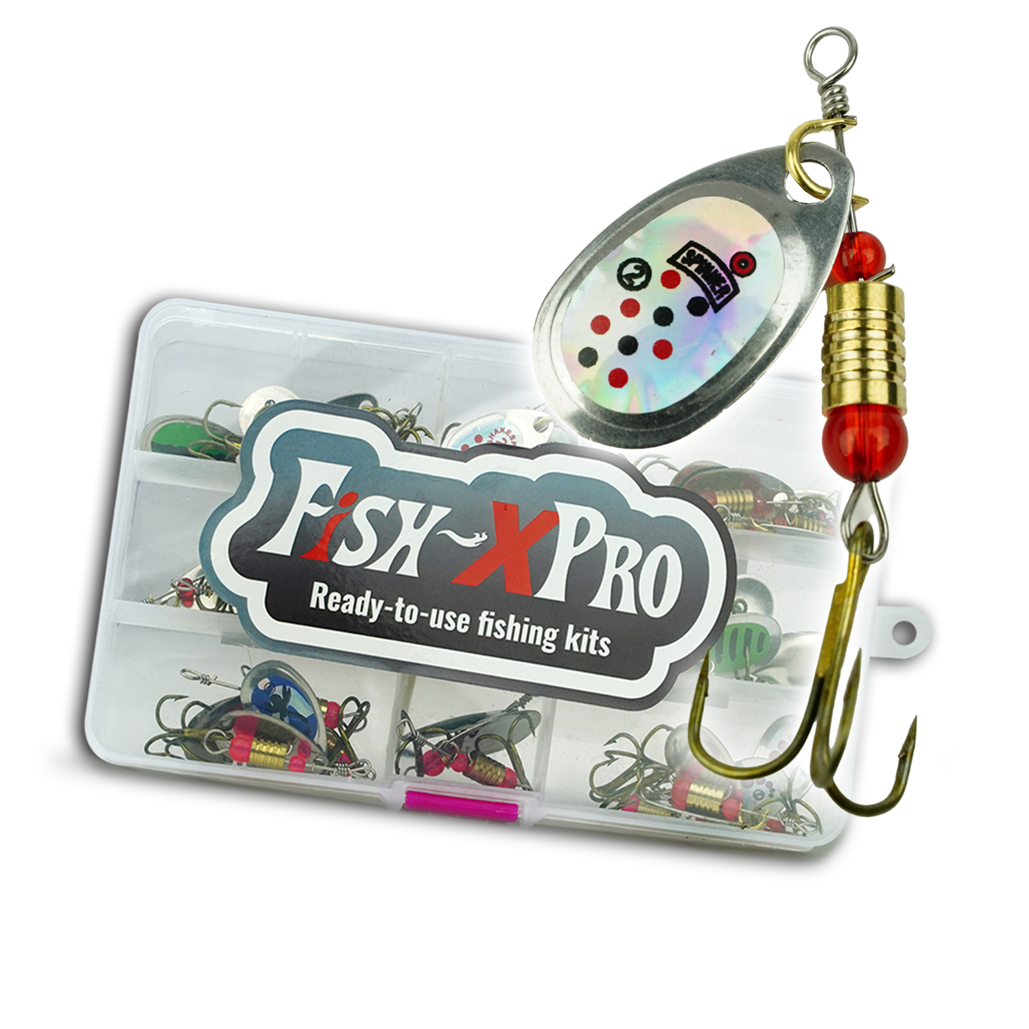 Fish-Xpro Spinner set 31-Delen Spinners incl. Tacklebox 