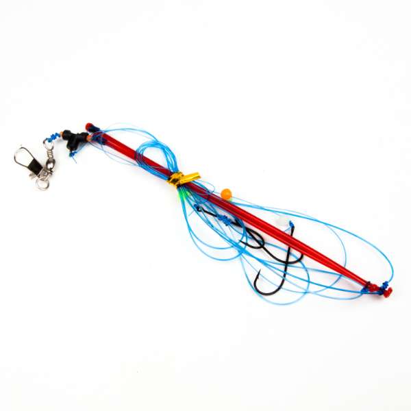 Midnight Moon Platvisonderlijn Swivelbead Dwarrel + Afhouder | Maat 6