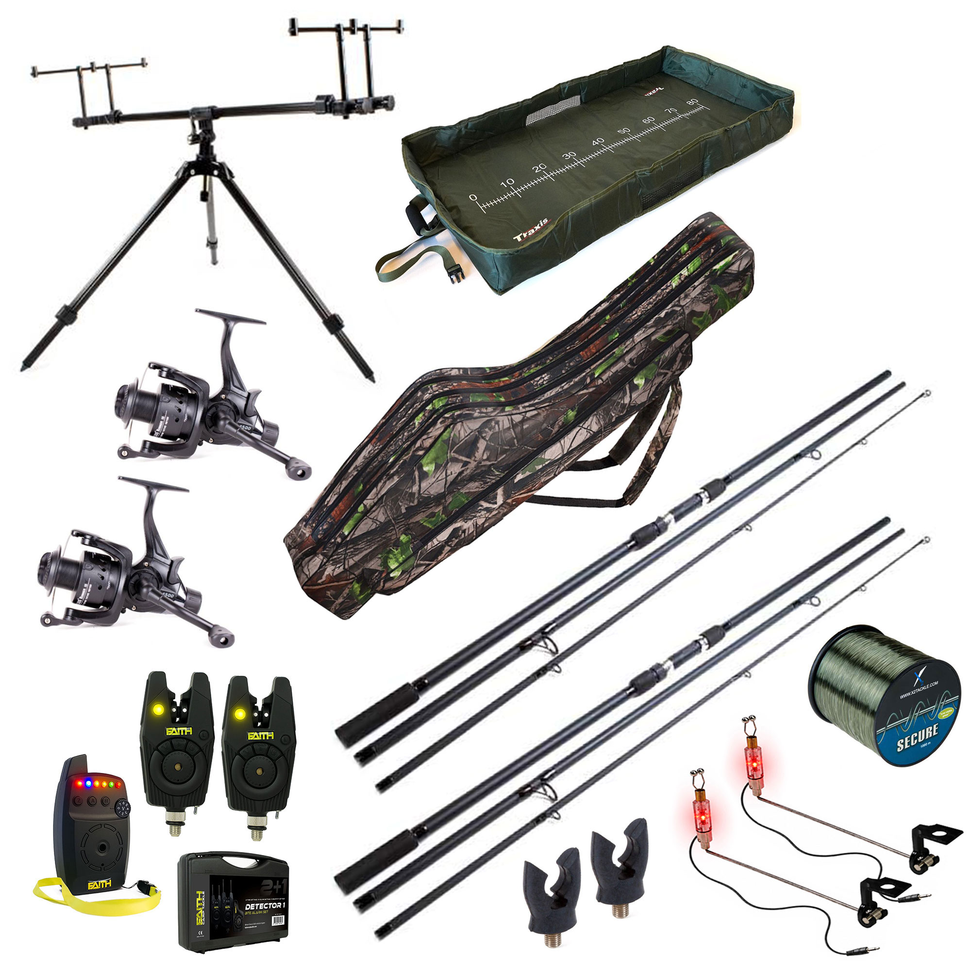 Fish-Xpro Carpset - 2 rod deluxe