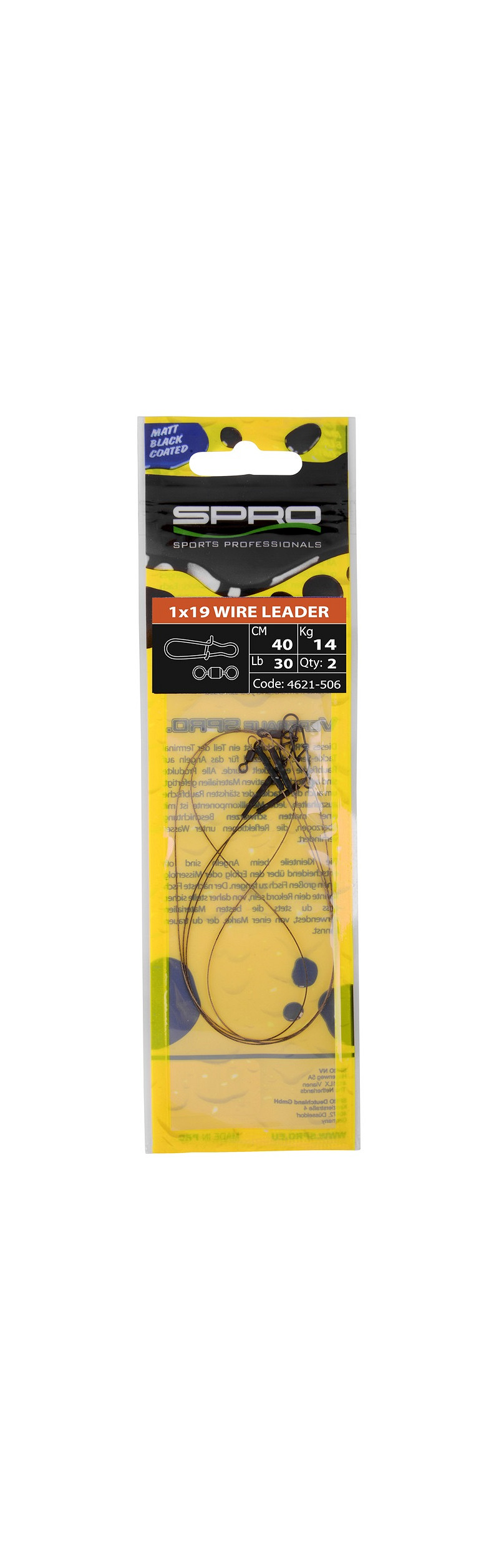 Spro 1X19 Wire leader - 30cm - 6,8kg