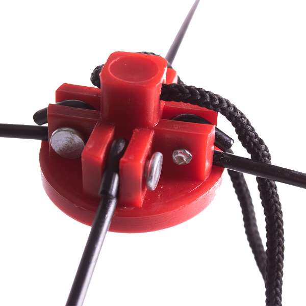 X2 Kruisnet 105x105 cm - Inklapbaar - Visnet- Aasvisjes Vangen - Zwart