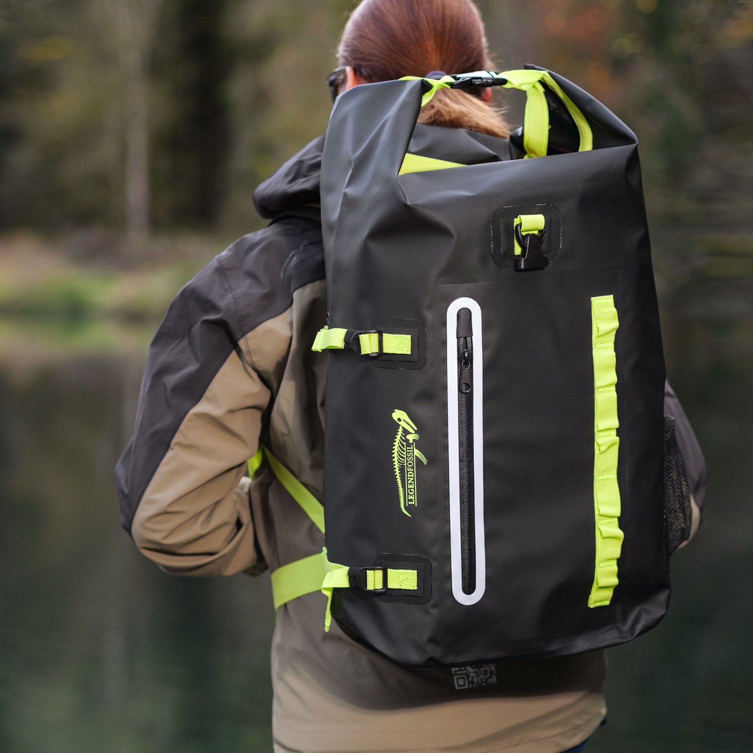 Legendfossil - Waterproof - Rucksack Fjord - 30L - Black - Waterdicht - Rugzak - Backpack - Zwart