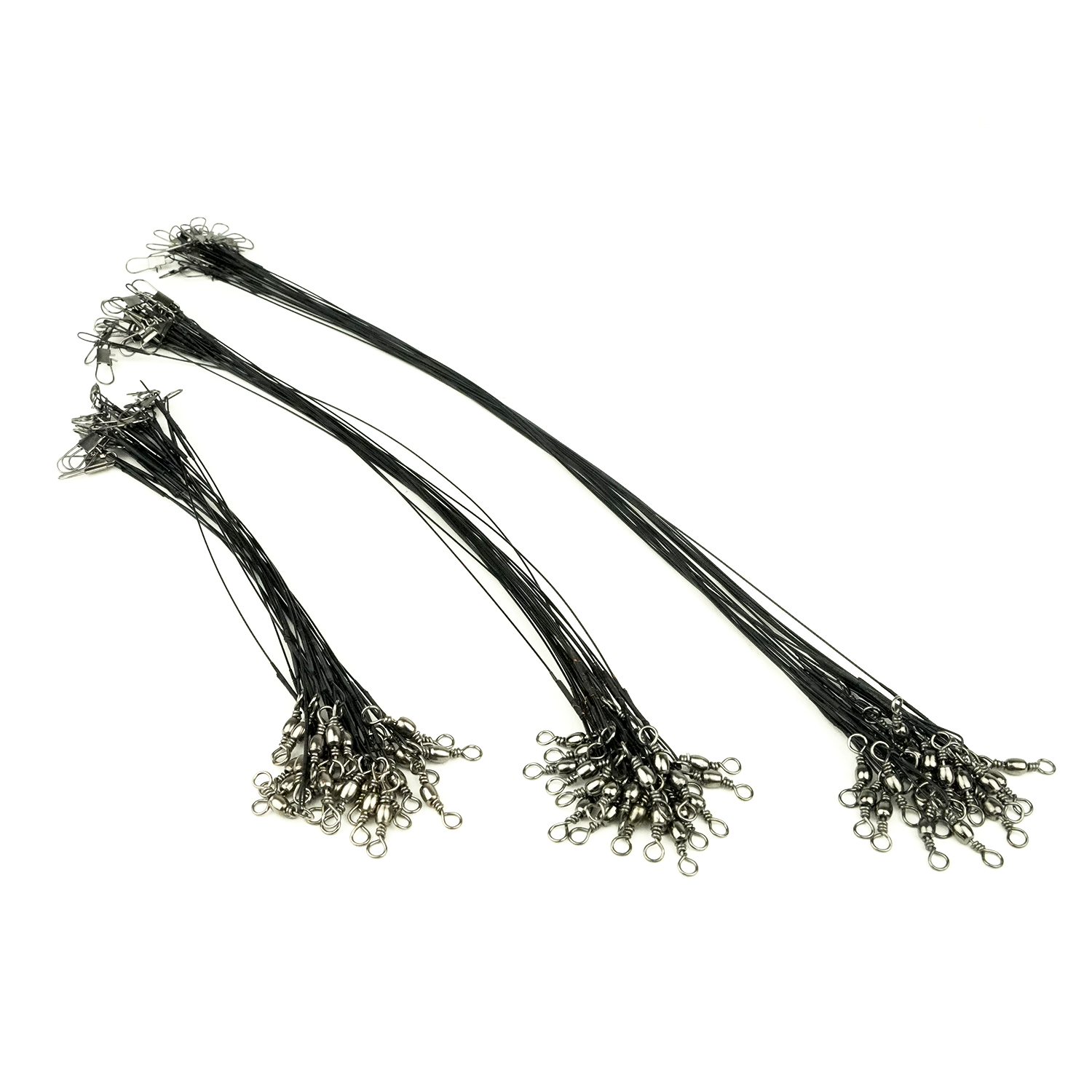  DLT Stalenonderlijnen 72 stuks | 3 Lengtes | 3 sterktes | Snoekonderlijn | Snoekbaarsonderlijn 