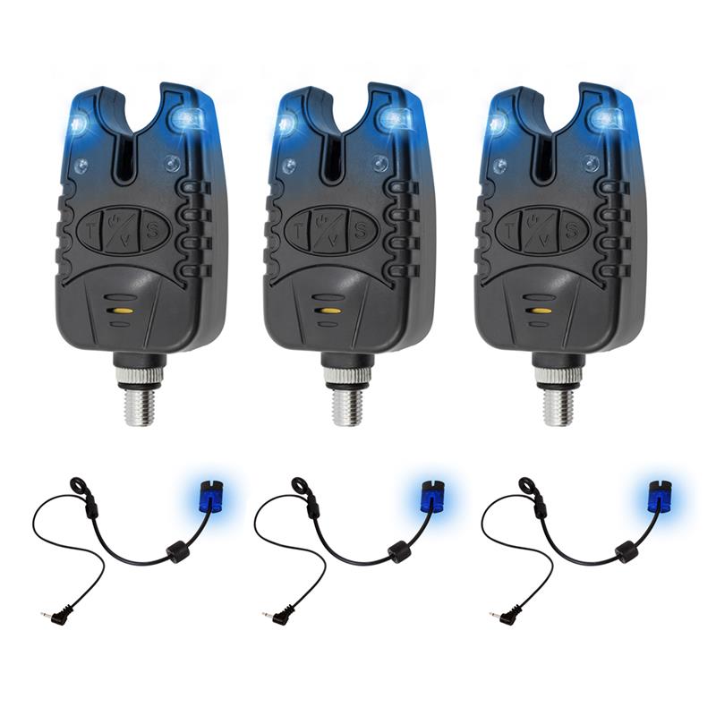 Eurocatch Beetmelderset incl Hangers - Karpervissen - Electronische beetverklikker - Blue leds - Waker