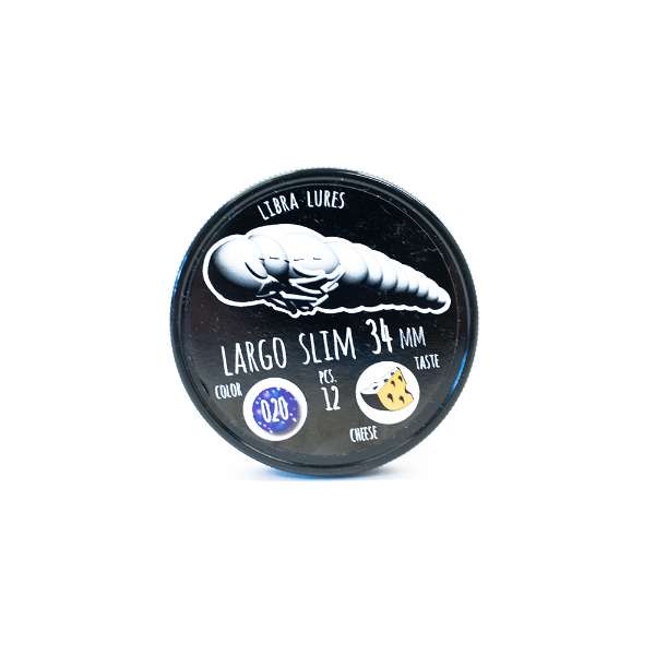 Libra Lures Largo Slim Larve | Purple Glitter | 3.4cm | 12 Stuks