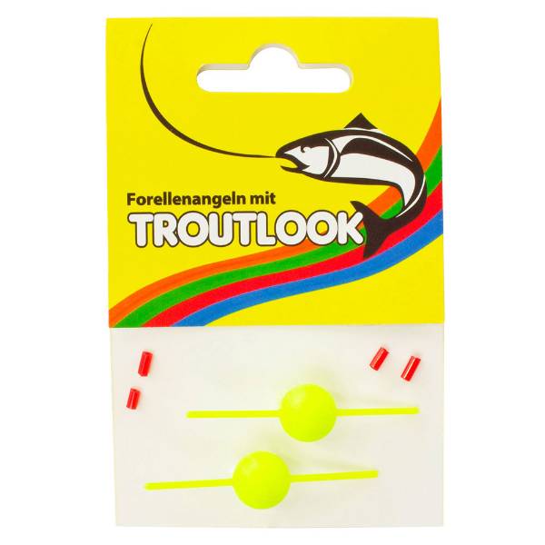 Troutlook Plug-in pilot | yellow | 14mm | 2 stuks