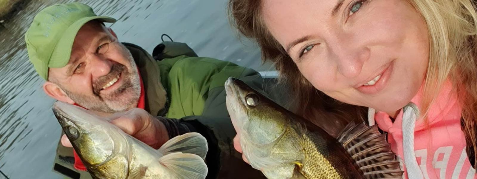 Nathalie en Marco snoekbaars