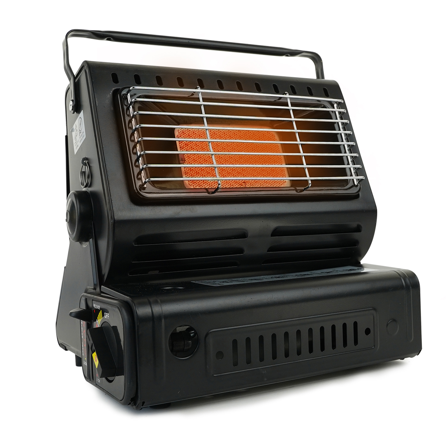 Eurocatch Gaskachel - Incl. 8 Gasbussen - Heater - Kacheltje - Terrasverwarmer - Verstelbaar - Draagbaar