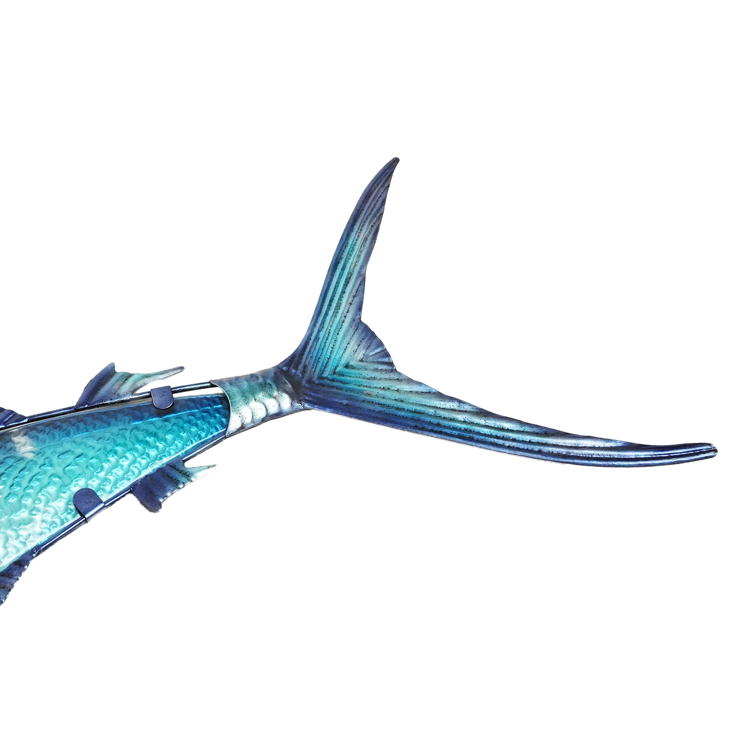Eurocatch  Big Game Wanddecoset - Tonijn Dorado Sailfish Marlijn -  4 stuks - Muurdecoratie - 110cm - 3-D Metaal en Glas - Kunst - Cadeau Tip