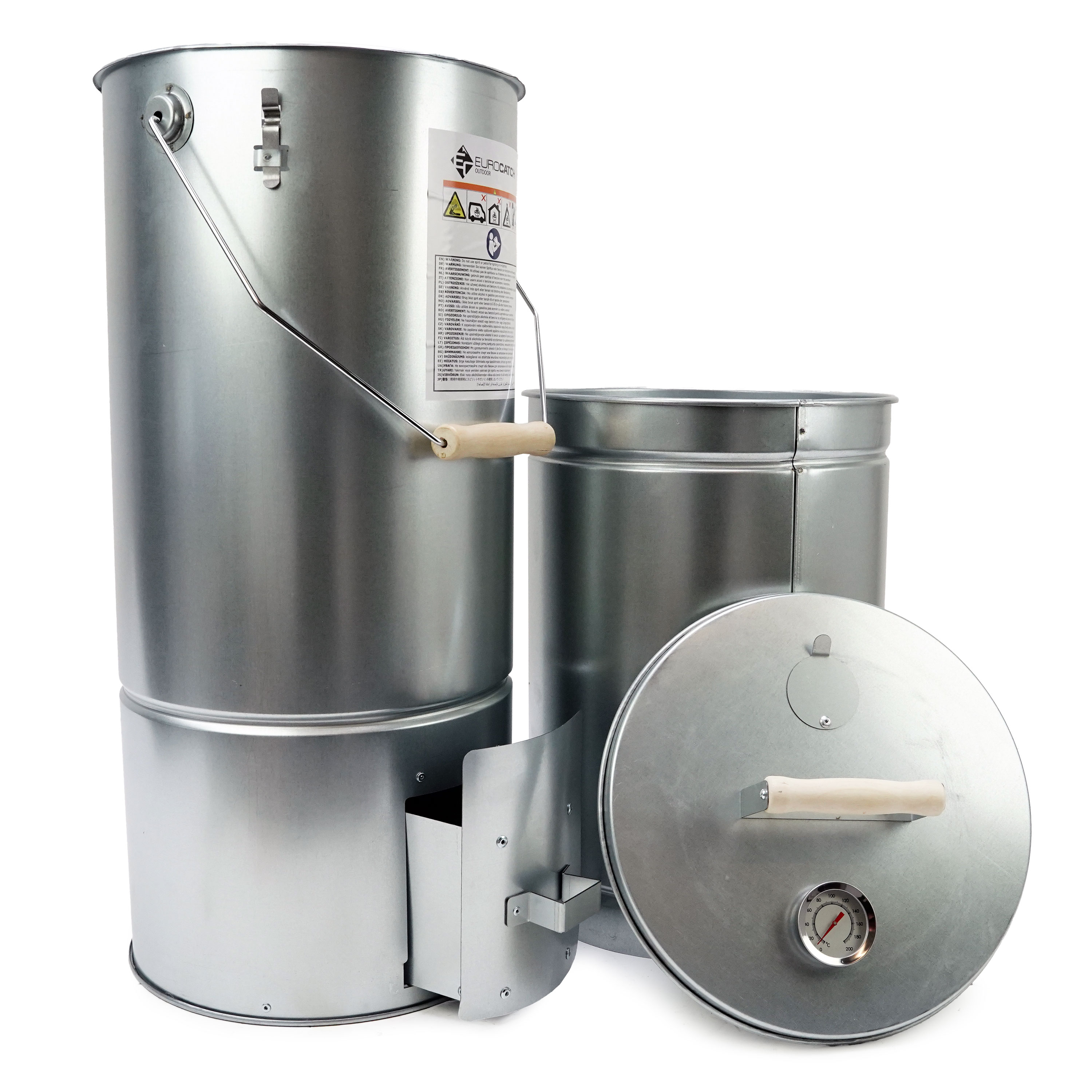 Eurocatch Rookoven Telescopisch Rond  – Complete Rookset voor Vis & Vlees