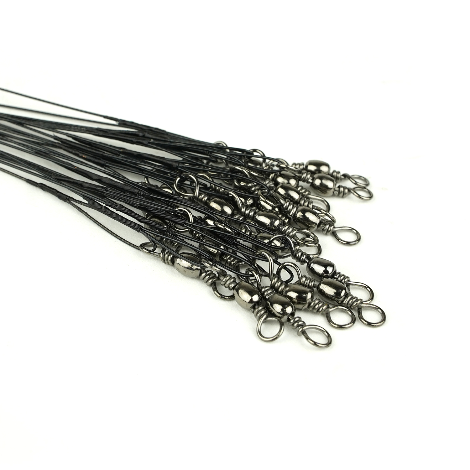  DLT Stalenonderlijnen 72 stuks | 3 Lengtes | 3 sterktes | Snoekonderlijn | Snoekbaarsonderlijn 