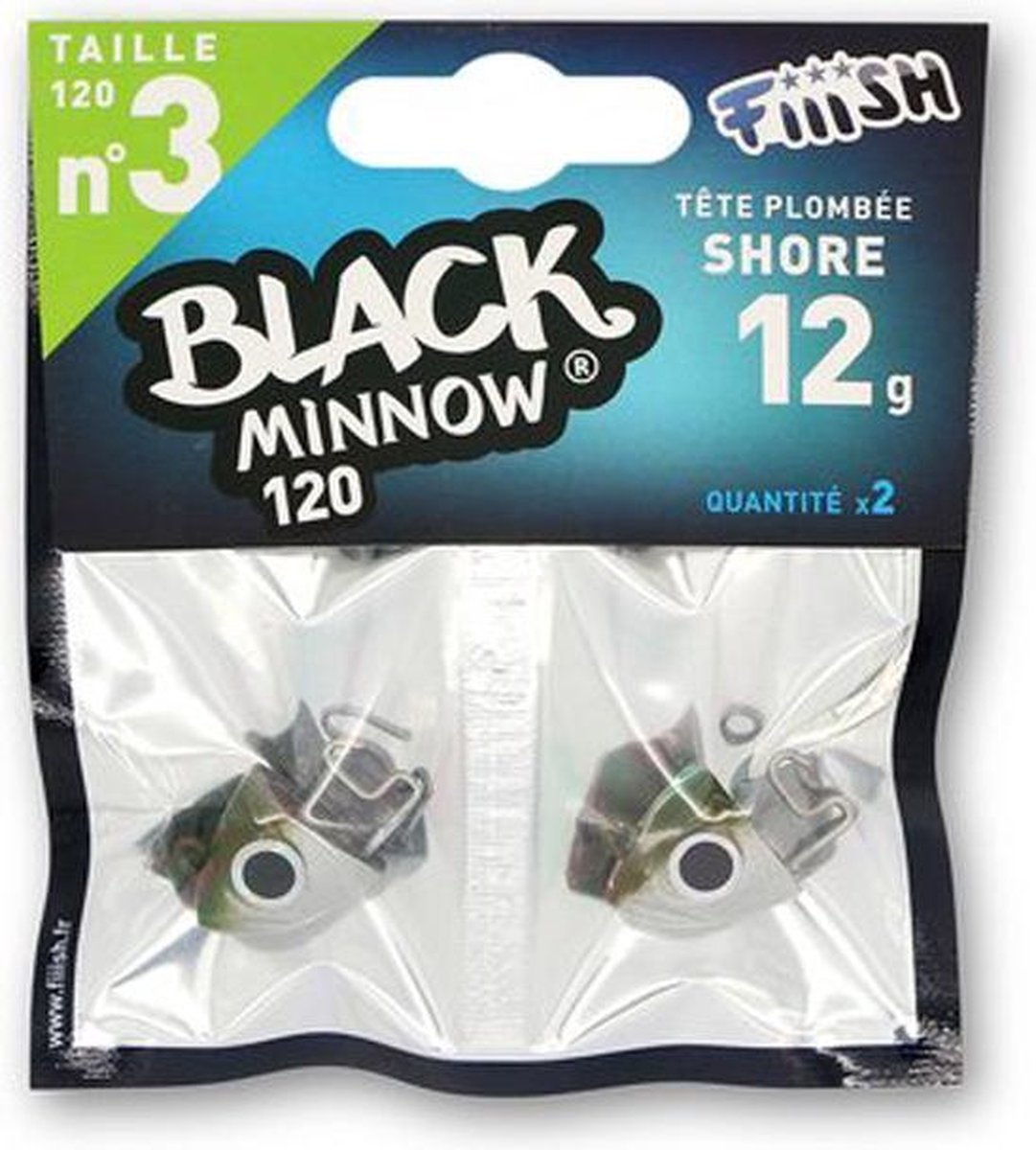 Fiiish Black Minnow - 2 Heads Shore - 12g - Khaki - 12cm