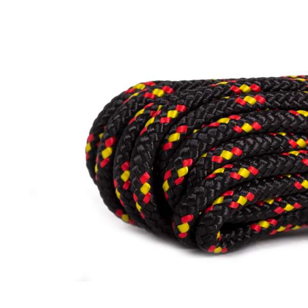 Traxis Polypropyleen Touw | Black/Red | 6mm | 10m