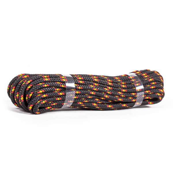 Traxis Polypropyleen Touw | Black/Red | 6mm | 10m