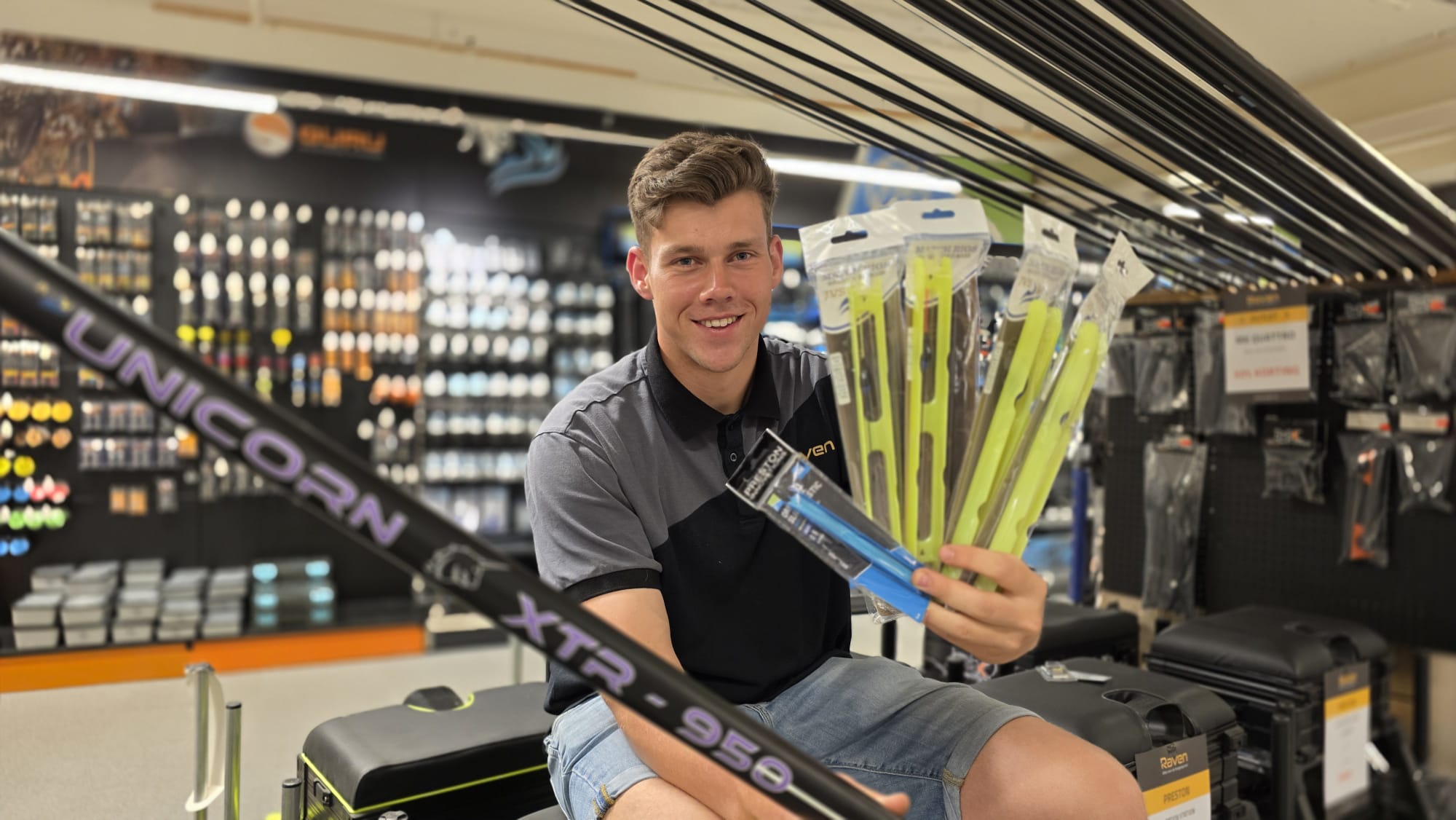 JVS Vaste Hengelset 9,50m - Samengesteld door Christiaan uit winkelfiliaal Steenwijk
