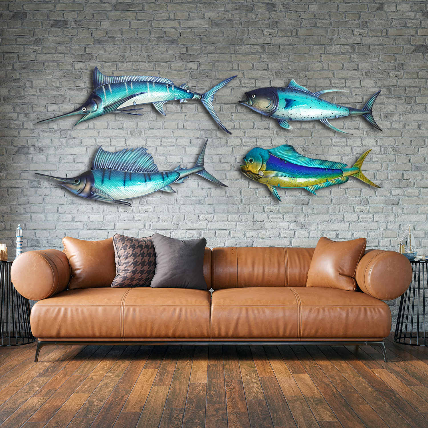 Eurocatch Dorado Muurdecoratie 99cm – 3D Metaal en Glas Kunst