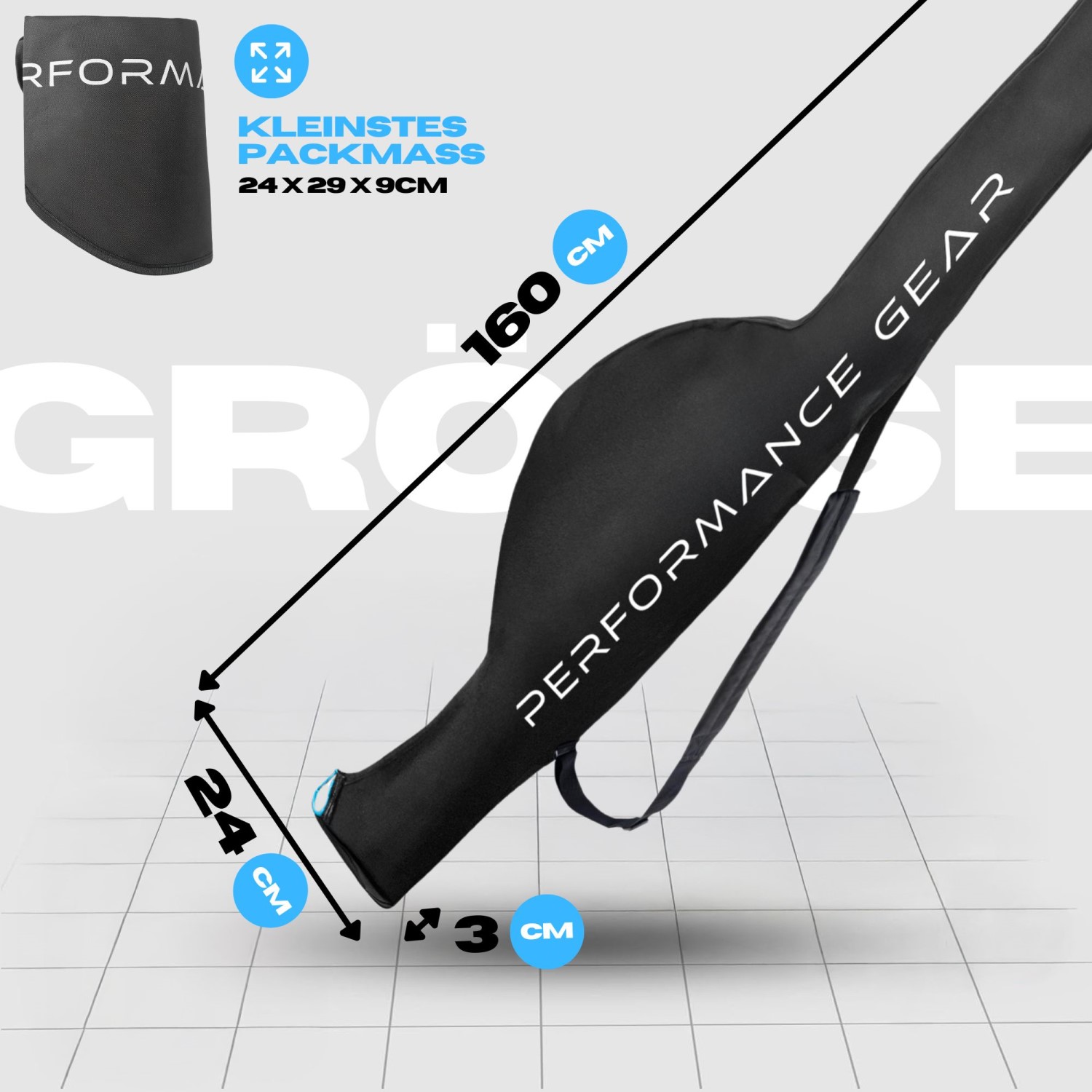 Pro Tackle Hengelfoudraal 1-Rod - lengte 160cm
