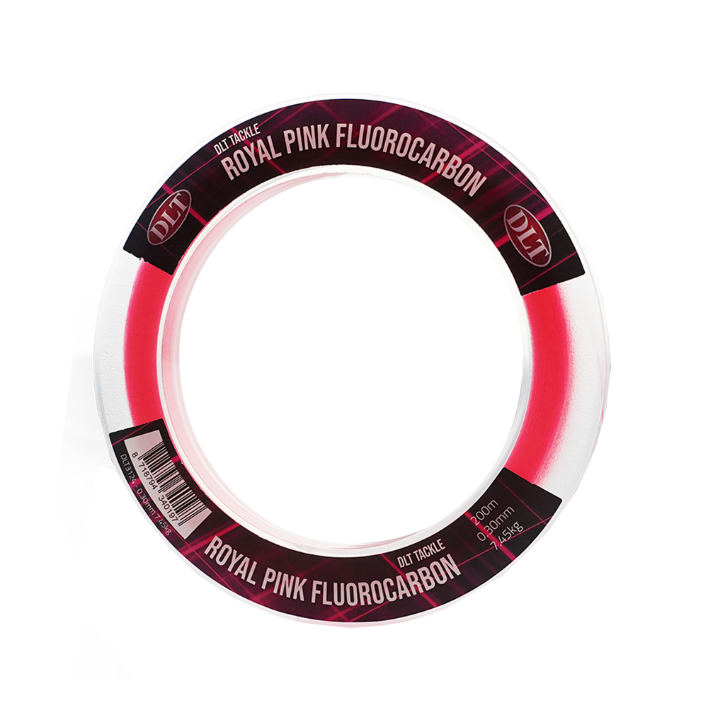 DLT Royal Pink | Fluor Carbon Lijn - 200m0,22mm 4,25kg Trekkracht