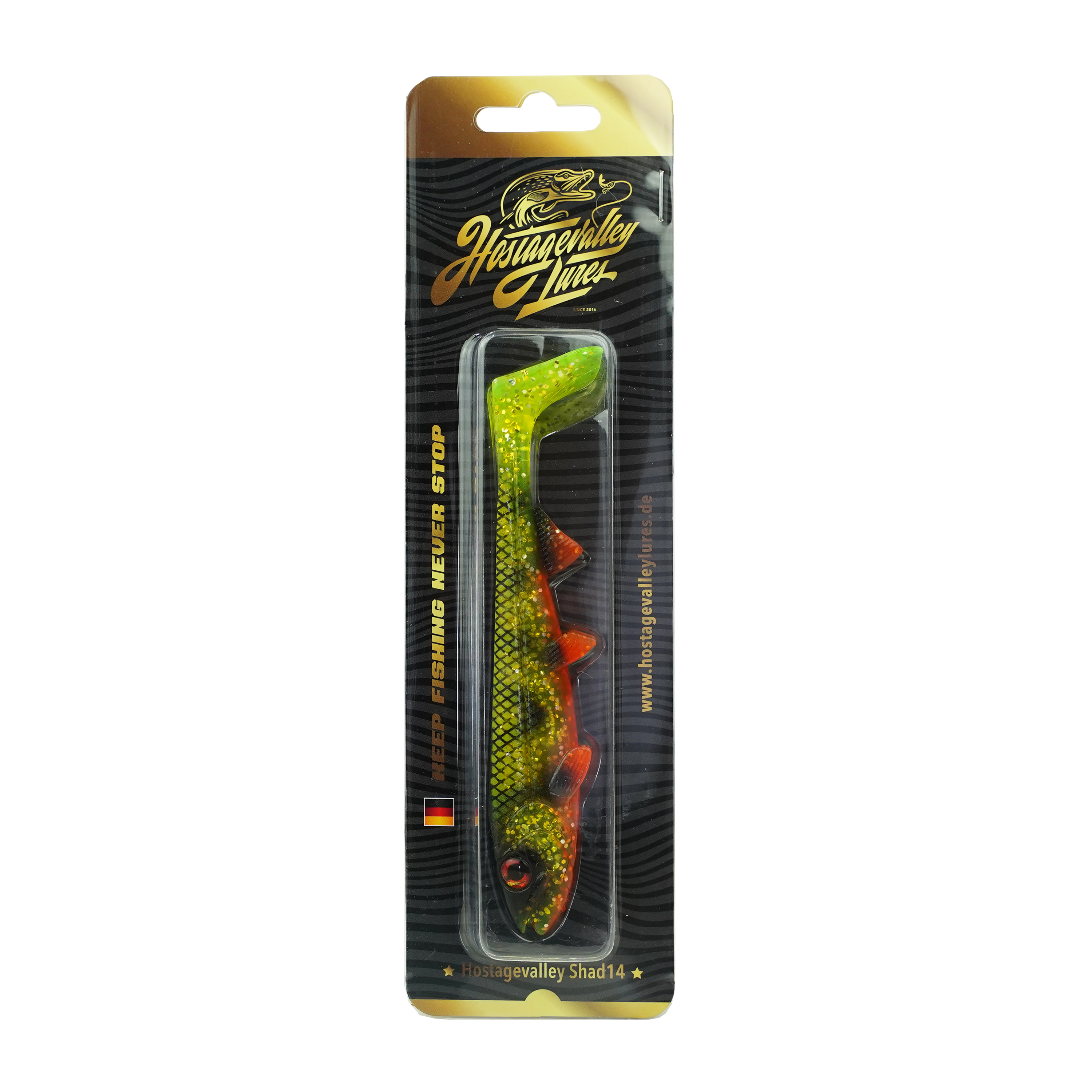 Hostagevalley Shad - Natural Perch - 14cm