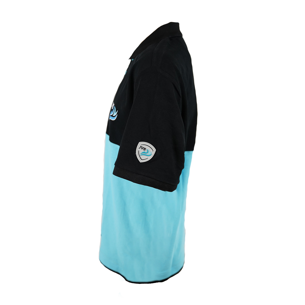 JVS Polo | Zwart/Blauw | Maat XL