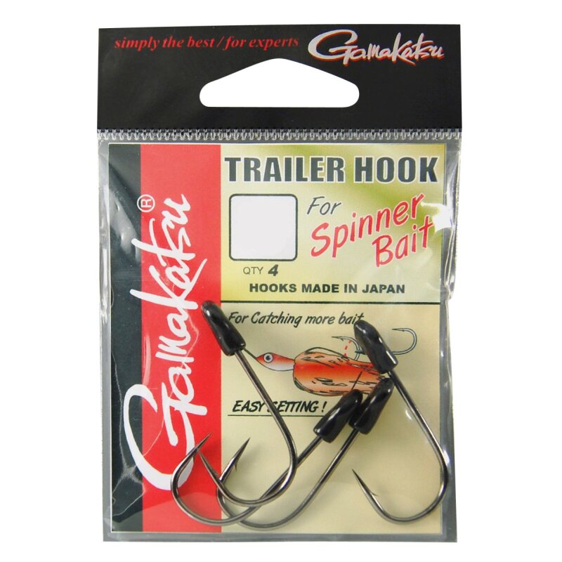 Gamakatsu Trailer Hooks Black  - Size  1/0