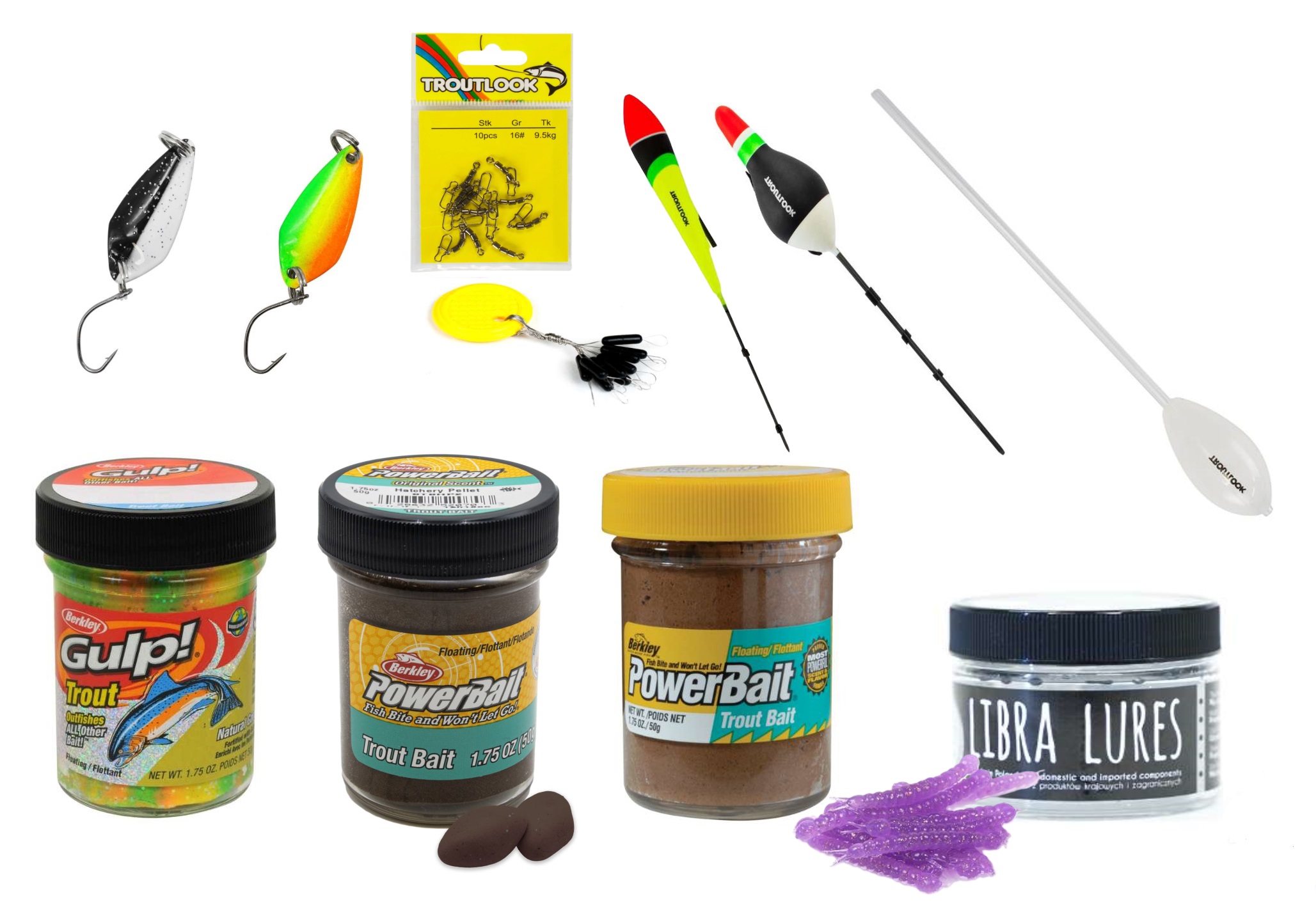 Eurocatch Forel start set Ready to start - Compleet - Kunstaas - Foreldeeg - Wartels - Dobbers