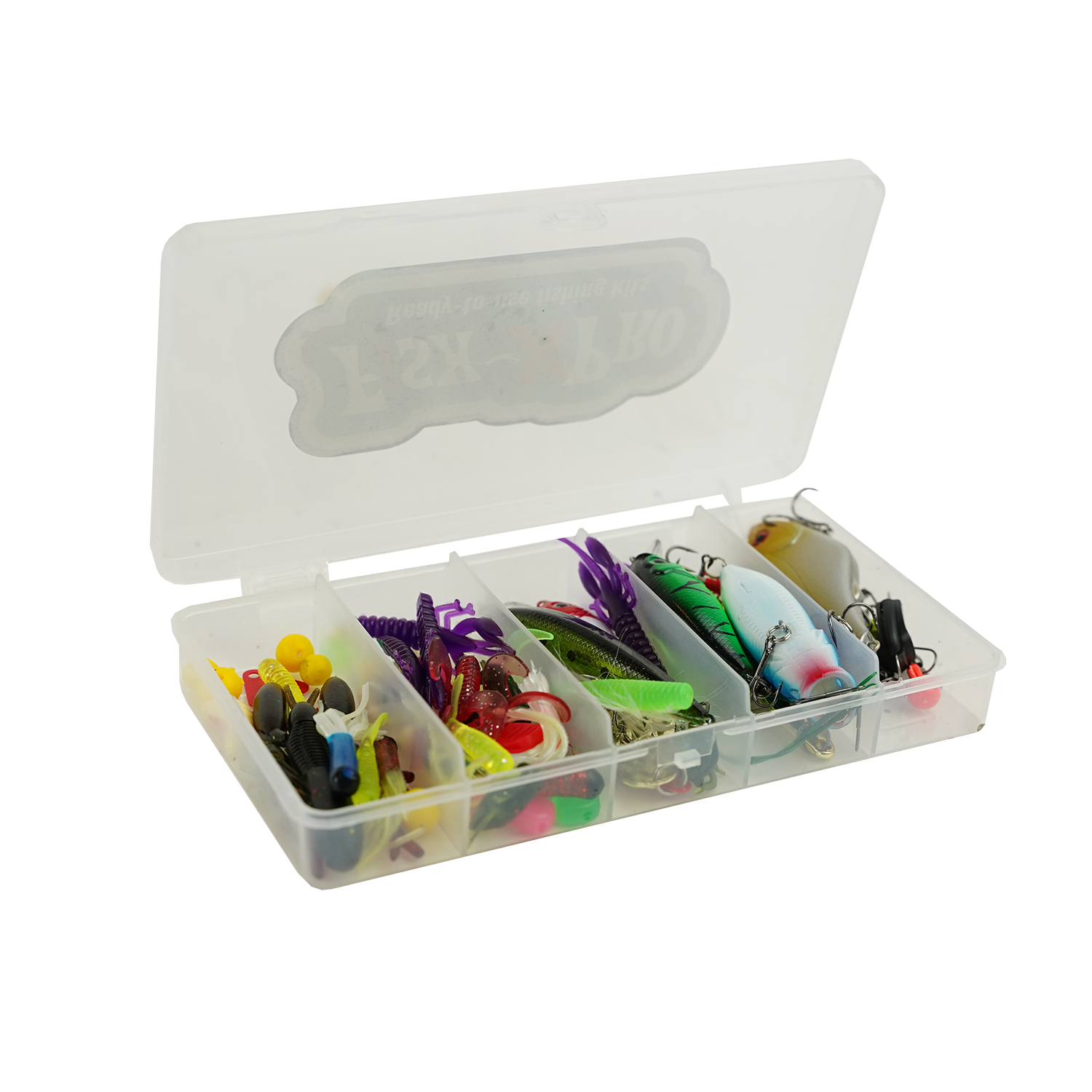 FishXpro Kunstaas set 88-Delen incl. Tacklebox 