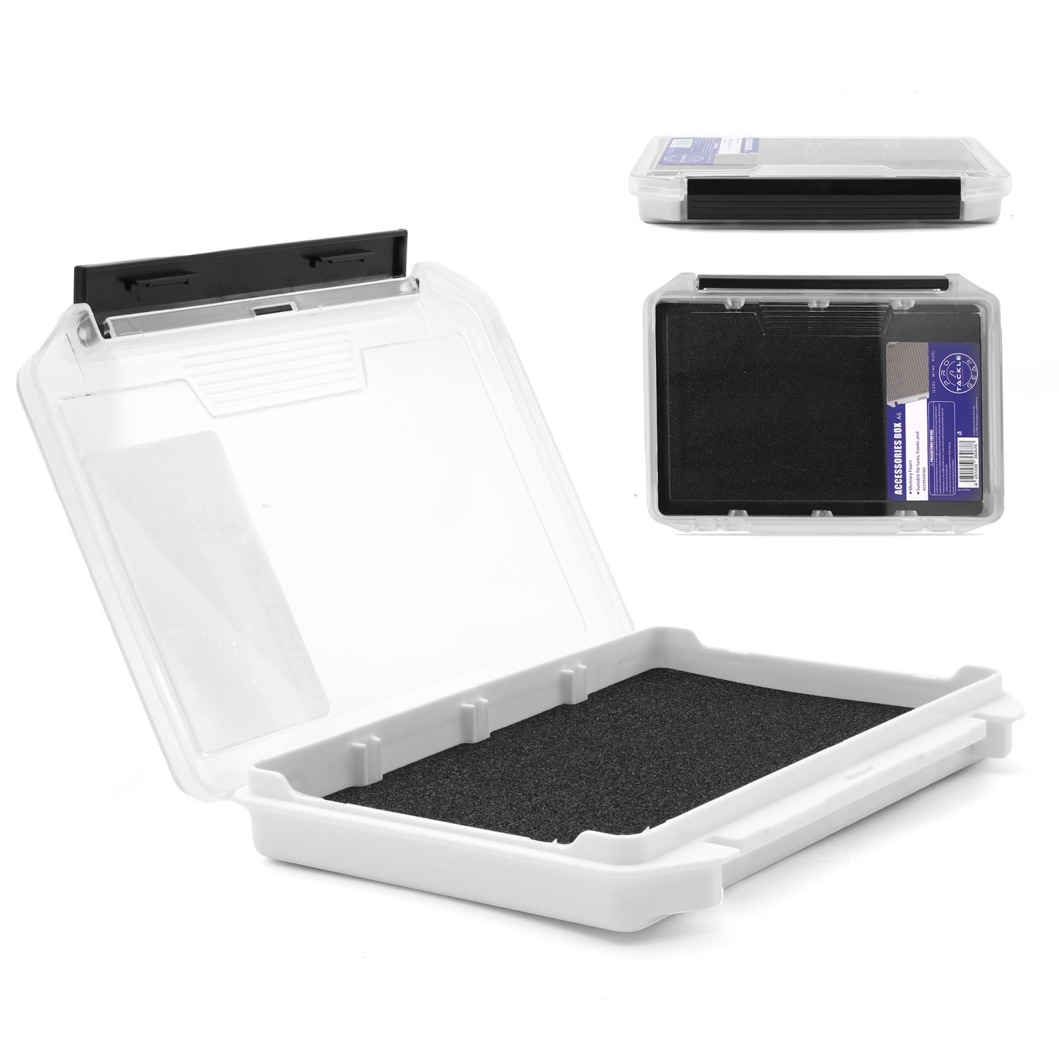 Eurocatch Pro-Tackle LureBox 20W Foam 20,5x14,5x3cm Transparent 