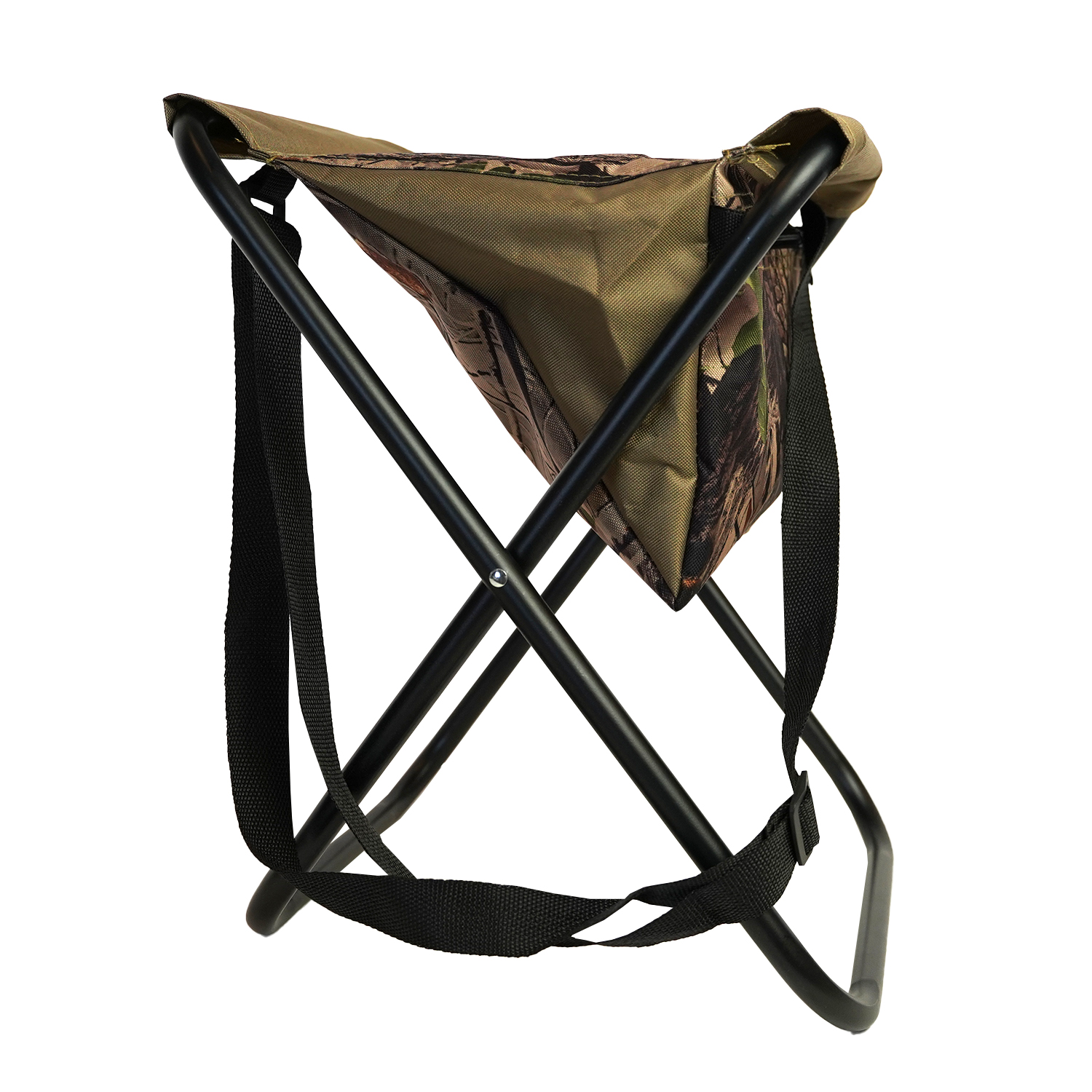 Eurocatch Opvouwbare stoel | Viskrukje | Incl. Tas en Draagriem | Camouflage Set 2 stuks