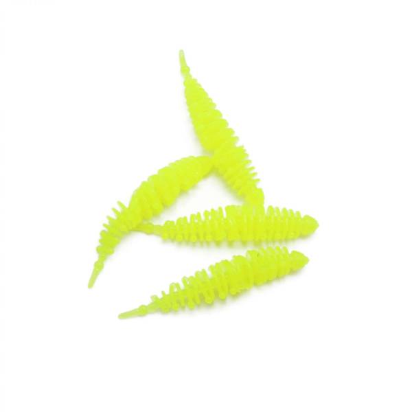 Troutlook Shaky Worms 6.0cm | Neon Chartreuse